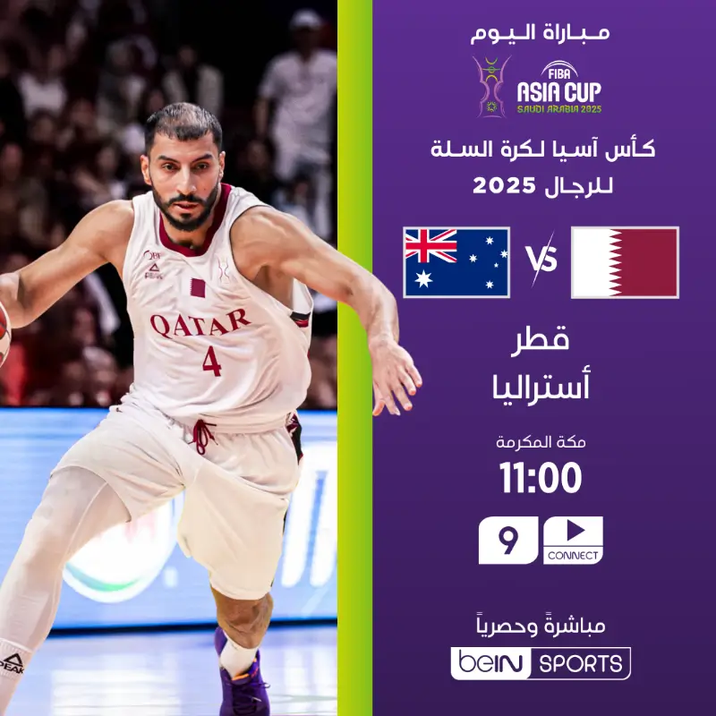 القنوات الناقلة لمباراة قطر ضد أستراليا اليوم