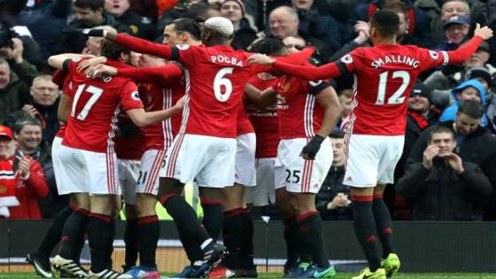 تشكيلة نادي مانشستر يونايتد 2017 manchester united