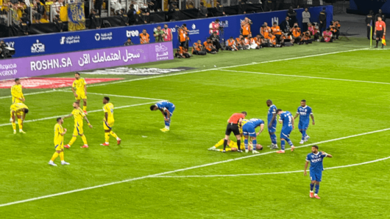 سقوط رونالدو ضد الهلال