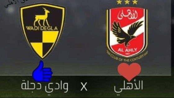 مباراة الاهلى ووادى دجلة