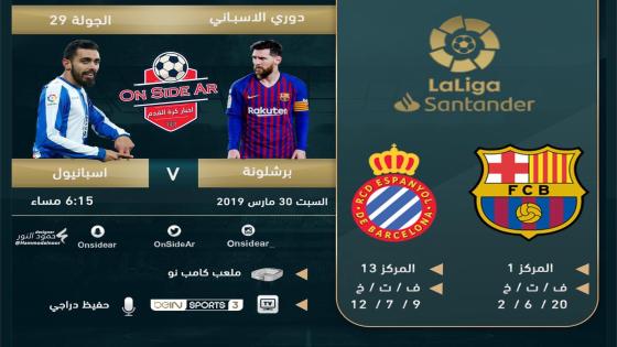 مباراة برشلونة وإسبانيول