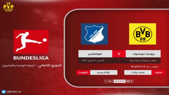 مباراة بوروسيا دورتموند وهوفنهايم