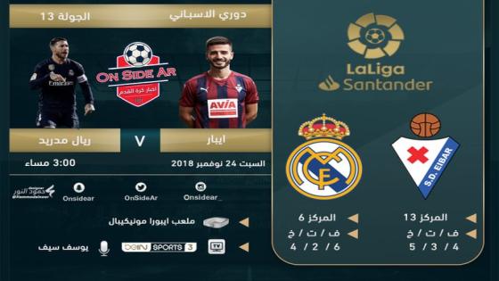 مباراة ريال مدريد وإيبار