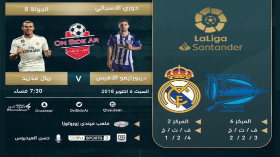 مباراة ريال مدريد وديبورتيفو ألافيس