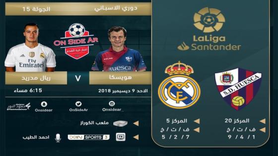 مباراة ريال مدريد وهويسكا