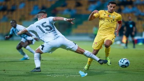 من مباراة الوصل والجزيرة