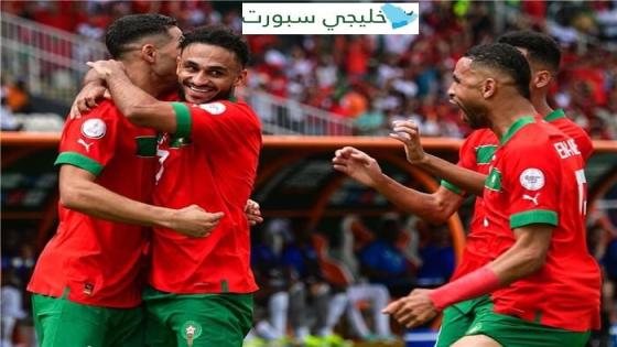 نتيجة مباراة المغرب والكونغو الديمقراطية اليوم
