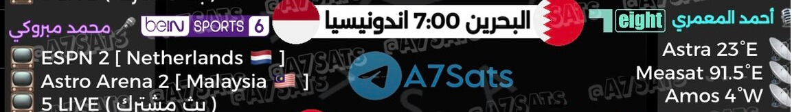 القنوات الناقلة لمباراة البحرين ضد اندونيسيا