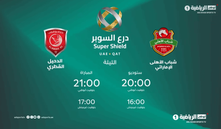 القنوات الناقلة لمباراة شباب الاهلي والدحيل اليوم