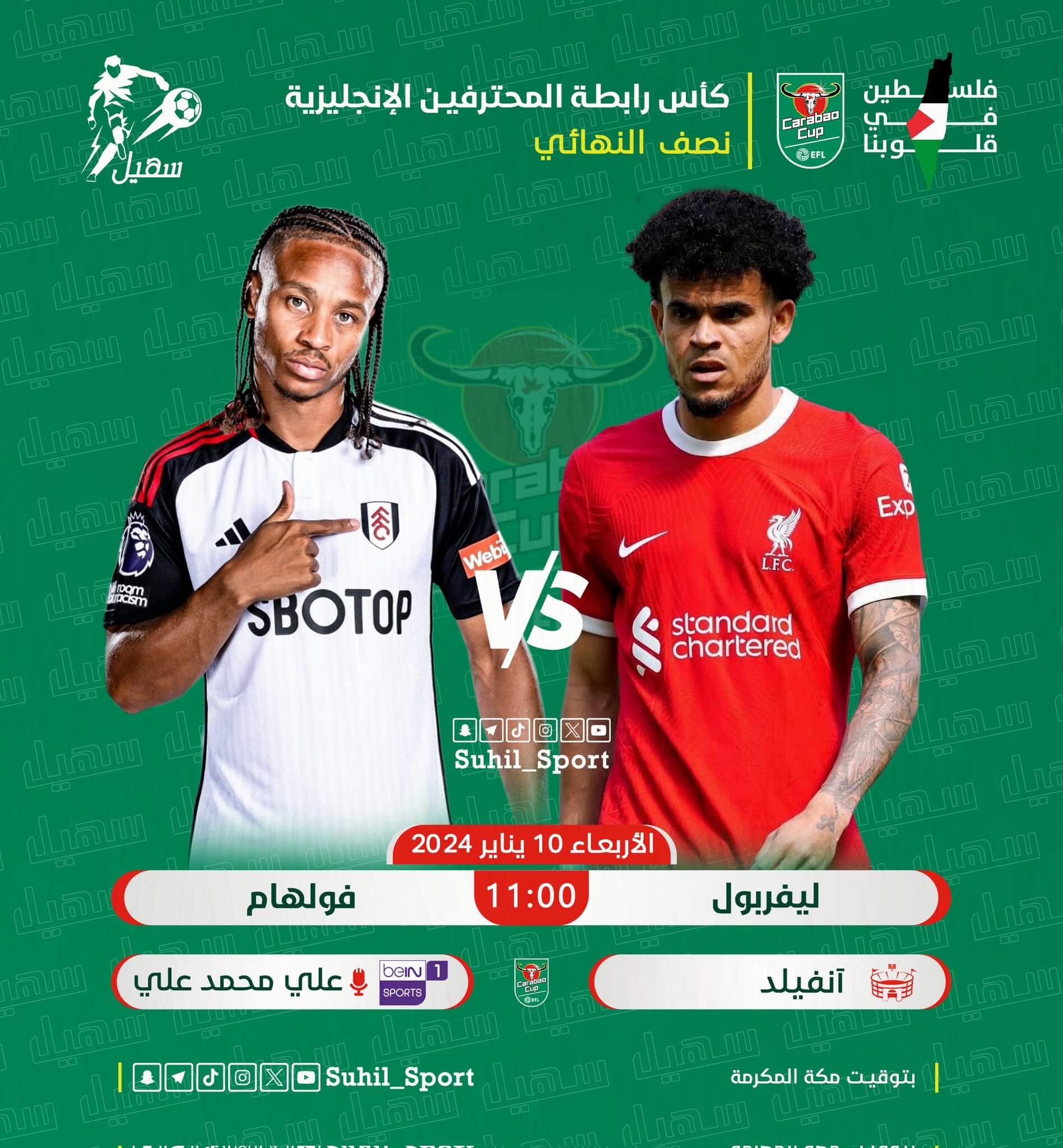 القنوات الناقلة لمباراة ليفربول وفولهام اليوم