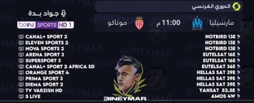 القنوات الناقلة لمباراة مارسيليا وموناكو اليوم