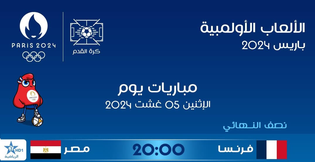 القنوات الناقلة لمباراة مصر وفرنسا