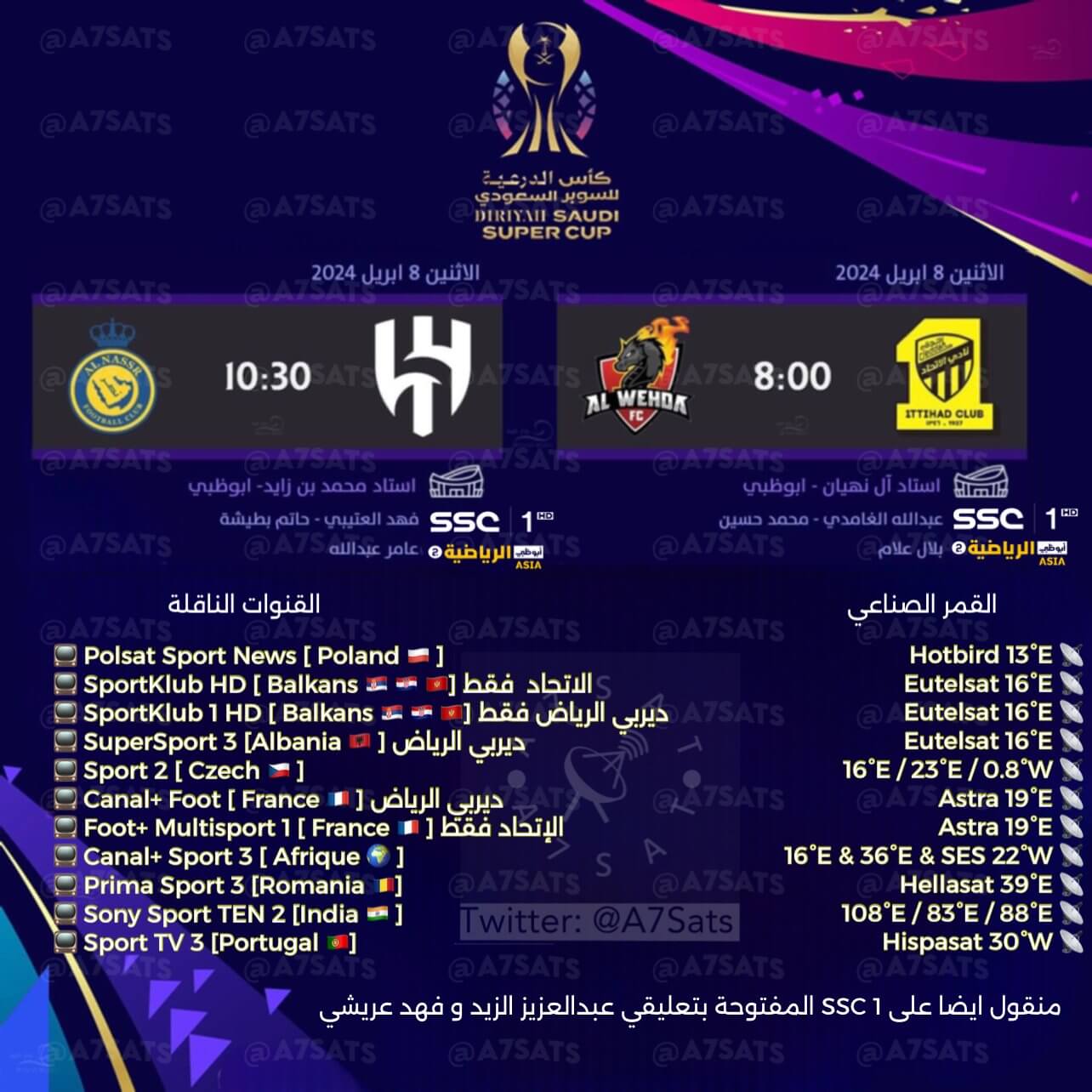 مباراة الاتحاد والوحدة القنوات الناقلة